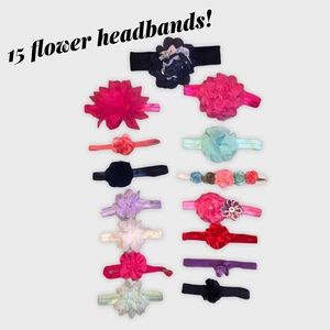 5/$25 Flower Headbands for Baby x 15!!